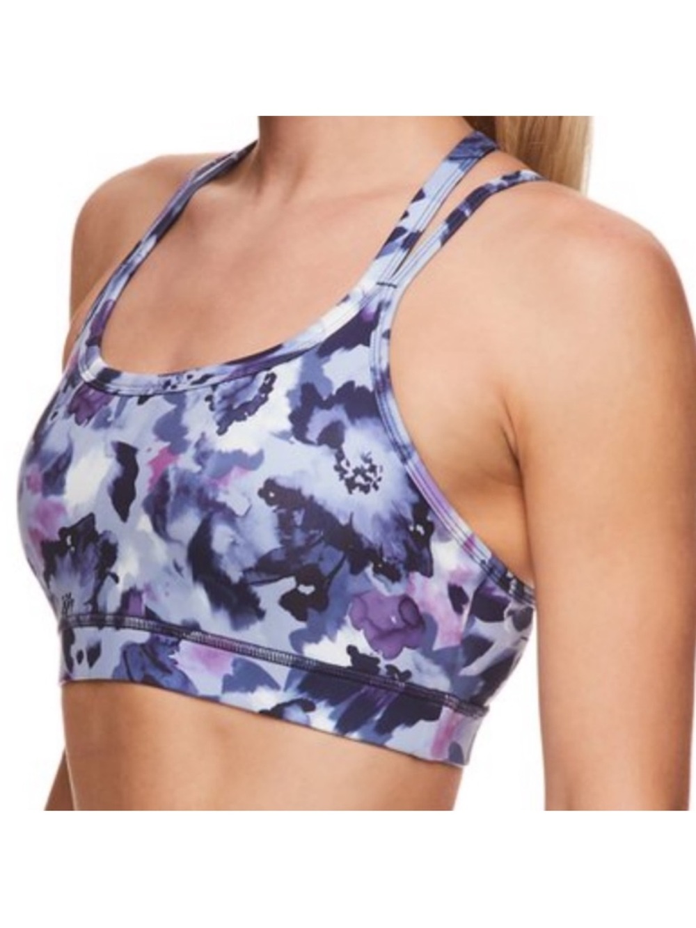 NWT Gaiam Shiva Medium Support Leah Print Sports Bra XL